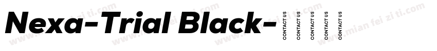 Nexa-Trial Black字体转换